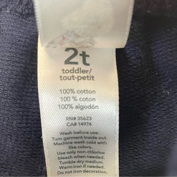 Carter’s Joggers Sweatpants navy blue lightweight Boys Size 2T - Picture 5 of 7